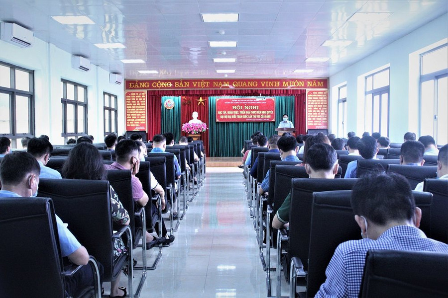 Công ty Than Quang Hanh tổ chức Hội nghị học tập, quán triệt và triển khai Nghị quyết Đại hội XIII của Đảng