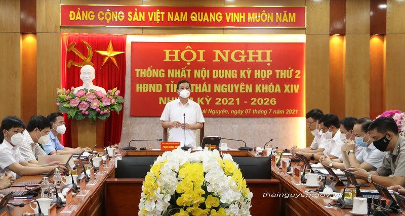 HĐND tỉnh Thái Nguyên khóa XIV tổ chức hội nghị thống nhất nội dung Kỳ họp thứ hai