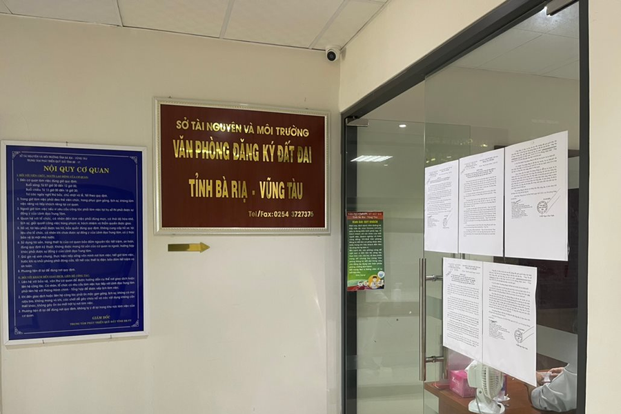 Văn phòng đăng ký đất đai tỉnh Bà Rịa – Vũng Tàu và các chi nhánh ngưng nhận hồ sơ trực tiếp