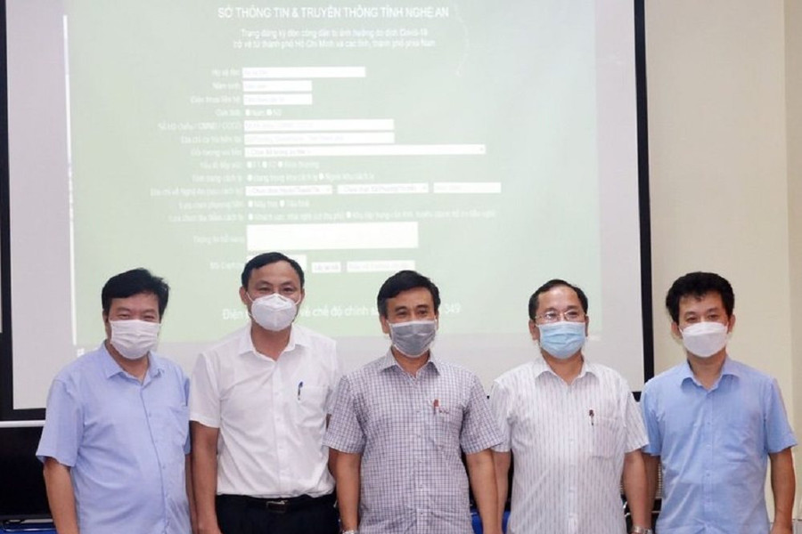 Nghệ An: Ra mắt website cho công dân đăng ký về quê tránh dịch