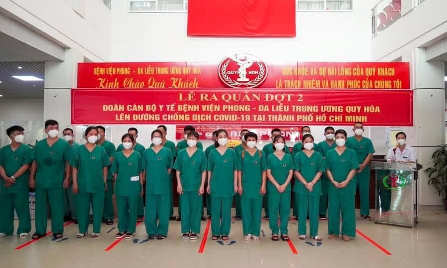 Bệnh viện Phong - Da liễu Trung ương Quy Hoà chi viện TP. Hồ Chí Minh chống dịch COVID-19