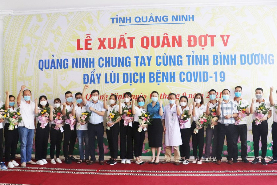 20 y, bác sỹ Quảng Ninh lên đường hỗ trợ tỉnh Bình Dương chống dịch Covid-19