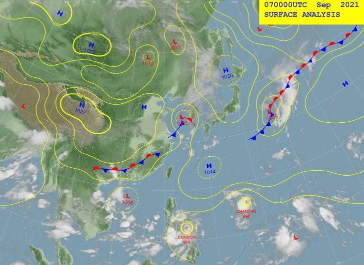 Siêu bão Chanthu tăng cấp nhanh chóng đổ bộ Trung Quốc