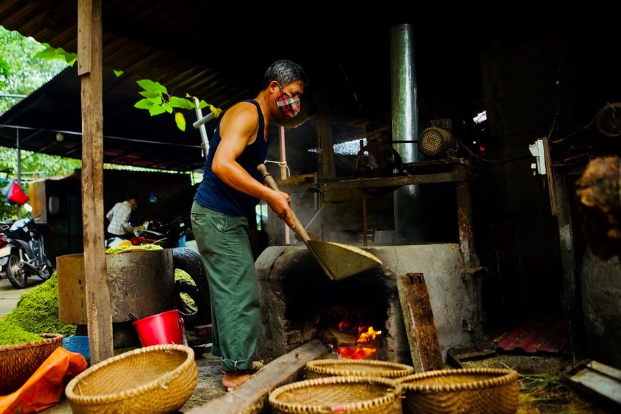 Quy trình sản xuất, hương cốm mùa thu Hà Nội