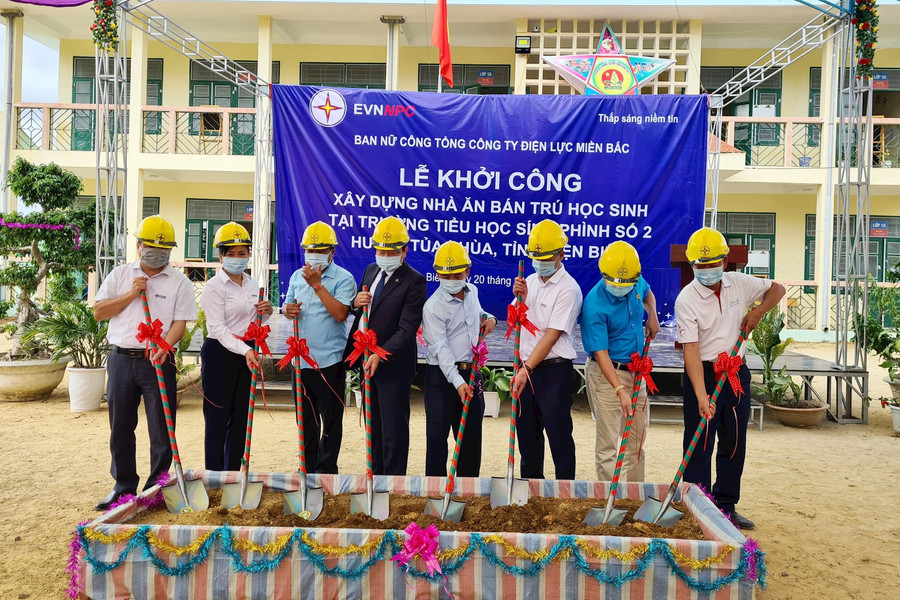 PC Điện Biên: Khởi công xây dựng nhà ăn bán trú học sinh, trường tiểu học Sính Phình số 2, huyện Tủa Chùa