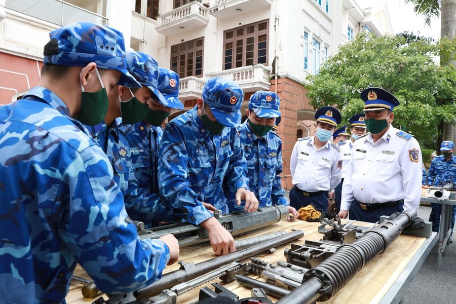 Tư lệnh Cảnh sát biển kiểm tra, nắm tình hình tại Trung tâm Đào tạo và Bồi dưỡng nghiệp vụ Cảnh sát biển