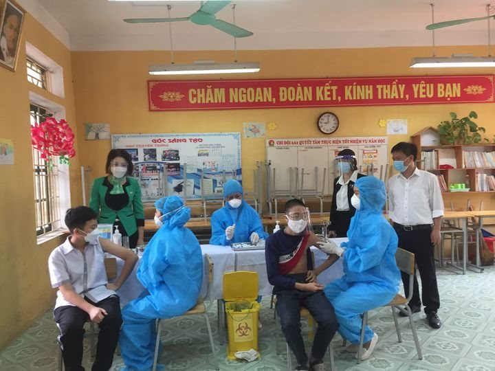 Thái Bình: Đẩy nhanh tốc độ tiêm vắc xin cho trẻ em từ 12-17 tuổi trong toàn tỉnh