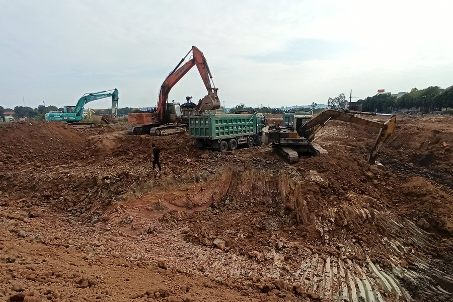 Tiên Du – Bắc Ninh: Dấu hiệu lợi dụng thi công dự án để khai thác đất trái phép