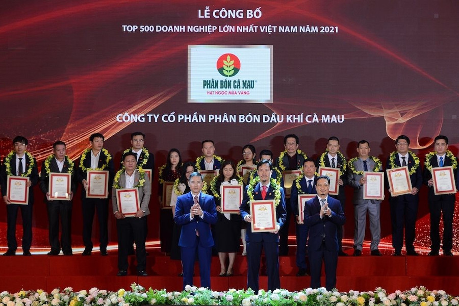 Phân bón Cà Mau ghi danh Top 500 doanh nghiệp lớn nhất Việt Nam năm 2021