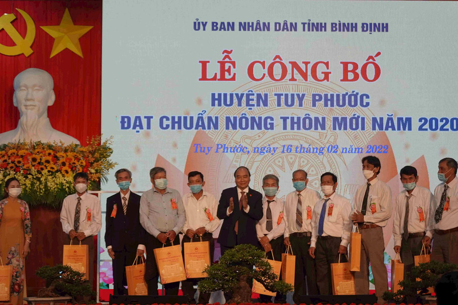 Bình Định: Huyện Tuy Phước  được công nhận nông thôn mới. 