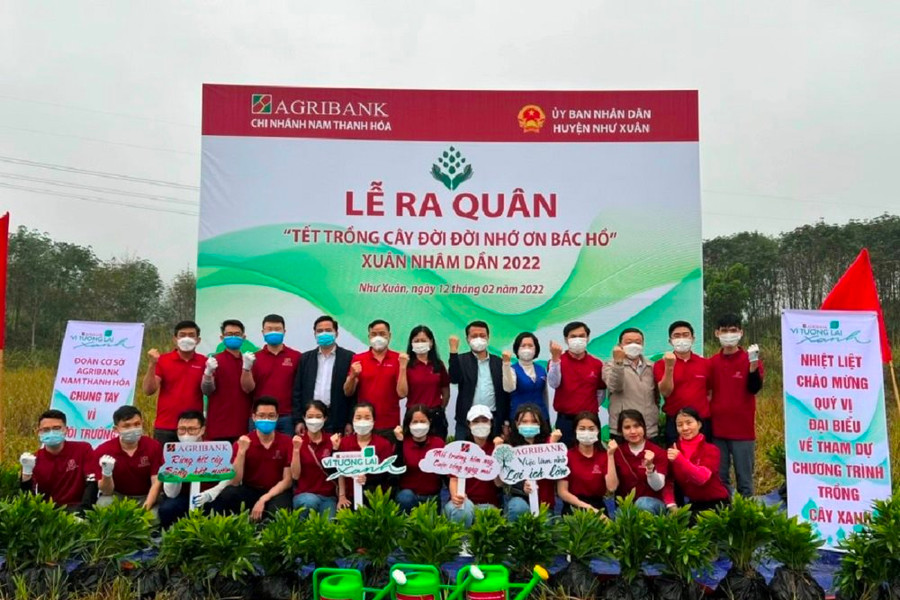 Agribank triển khai tích cực, hiệu quả chương trình “Trồng một tỷ cây xanh vì Việt Nam xanh”