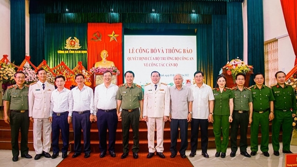 Bổ nhiệm lãnh đạo Cục C04, tân Giám đốc Công an Nam Định