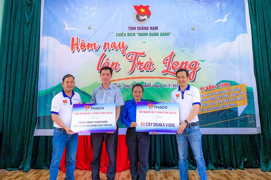 THACO trao tặng công trình thanh niên tại Trà Leng