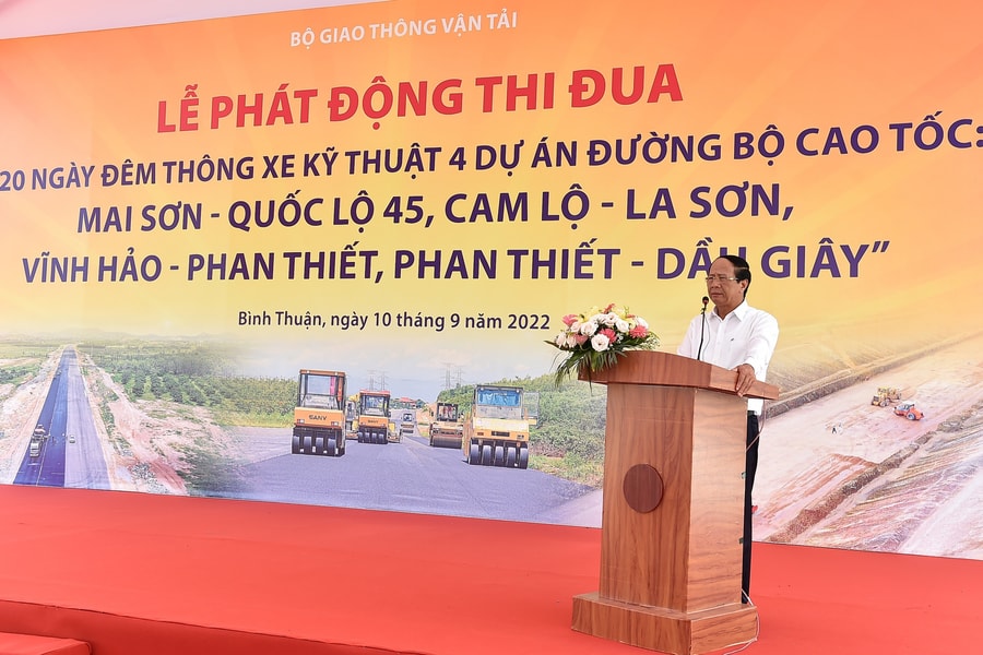 Tiến độ thi công cao tốc là thước đo trách nhiệm, danh dự, thương hiệu của nhà thầu