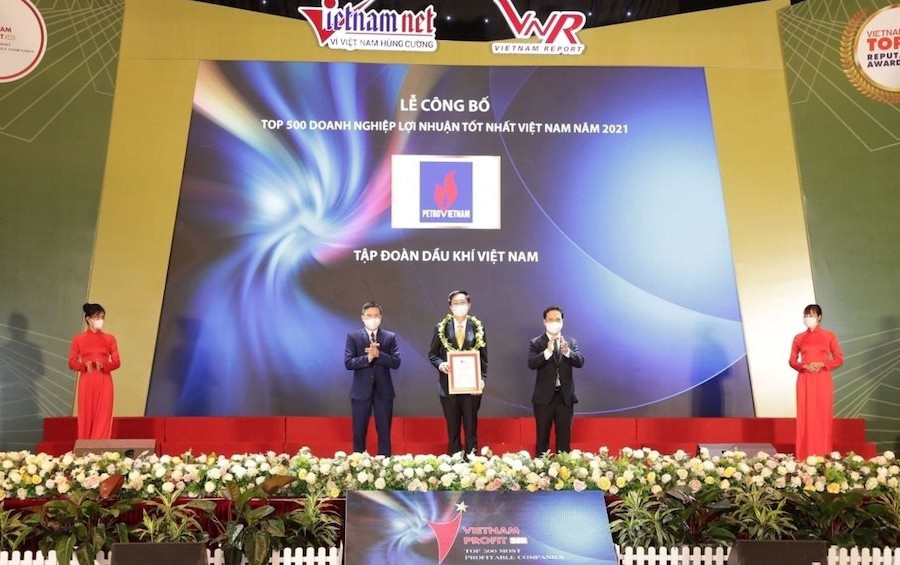 Petrovietnam tiếp tục dẫn đầu Top 500 Doanh nghiệp lợi nhuận tốt nhất Việt Nam