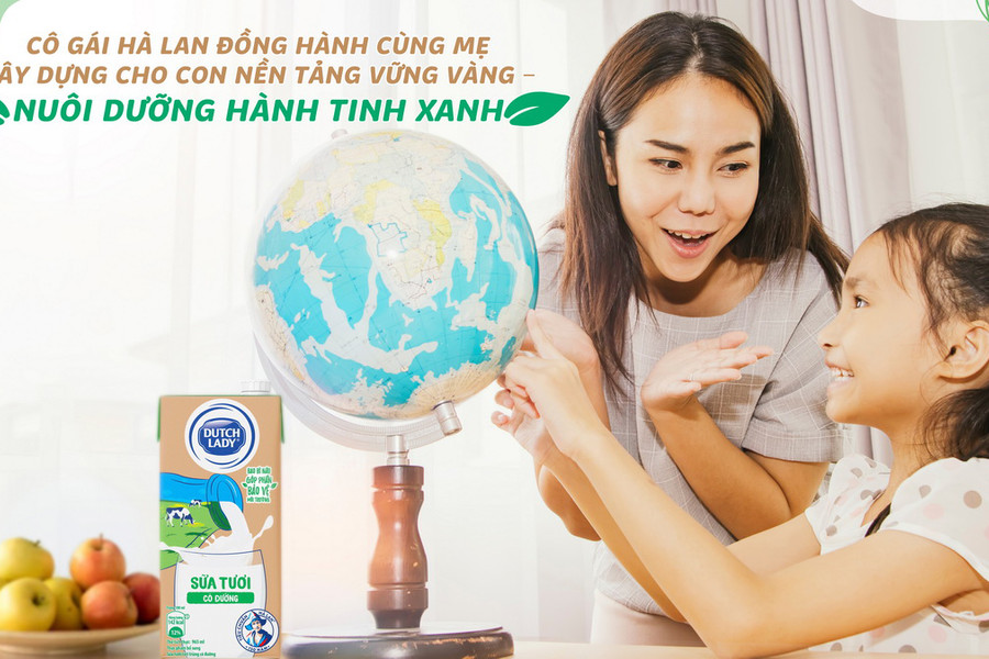 Cô Gái Hà Lan tiên phong giới thiệu hộp sữa giấy nâu bảo vệ môi trường