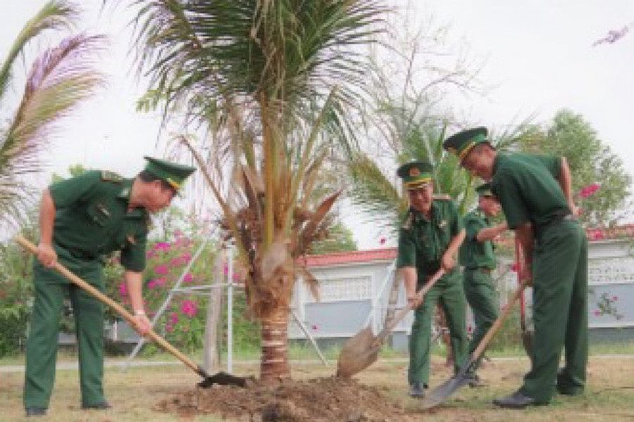 Bộ đội Biên phòng Bà Rịa - Vũng Tàu phát động Tết trồng cây xuân Quý Mão 2023