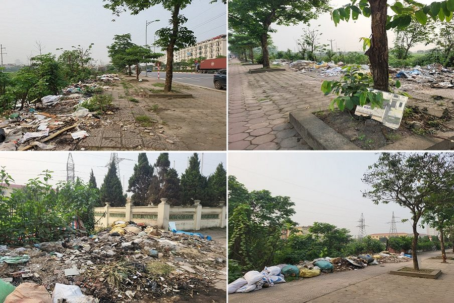 Hà Nội: Rác thải bừa bãi trên tuyến phố Phúc La