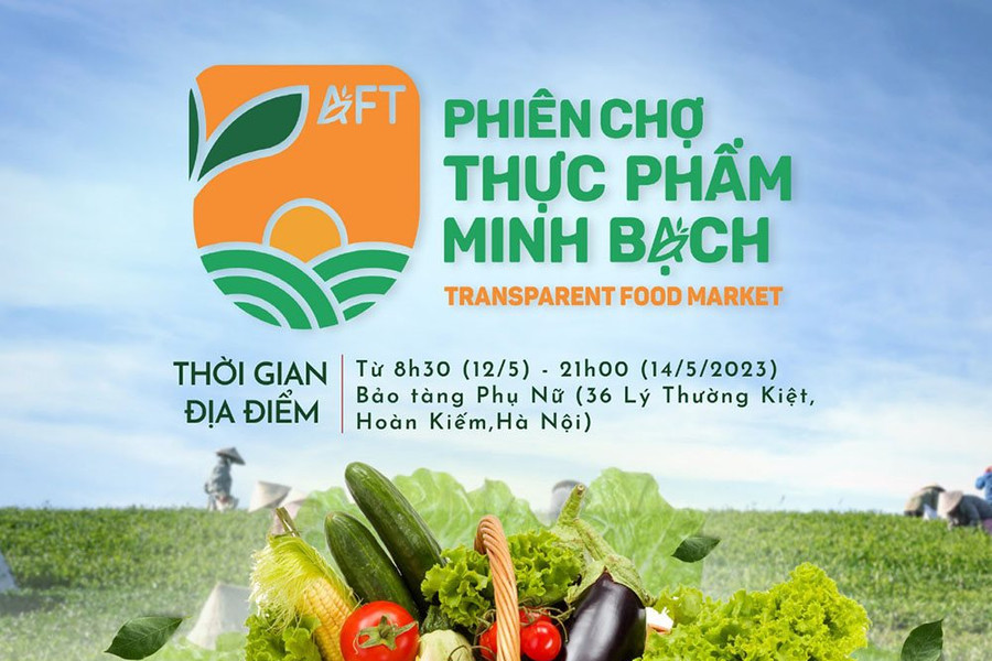 Phiên chợ "Thực phẩm Minh bạch" sắp diễn ra tại Hà Nội