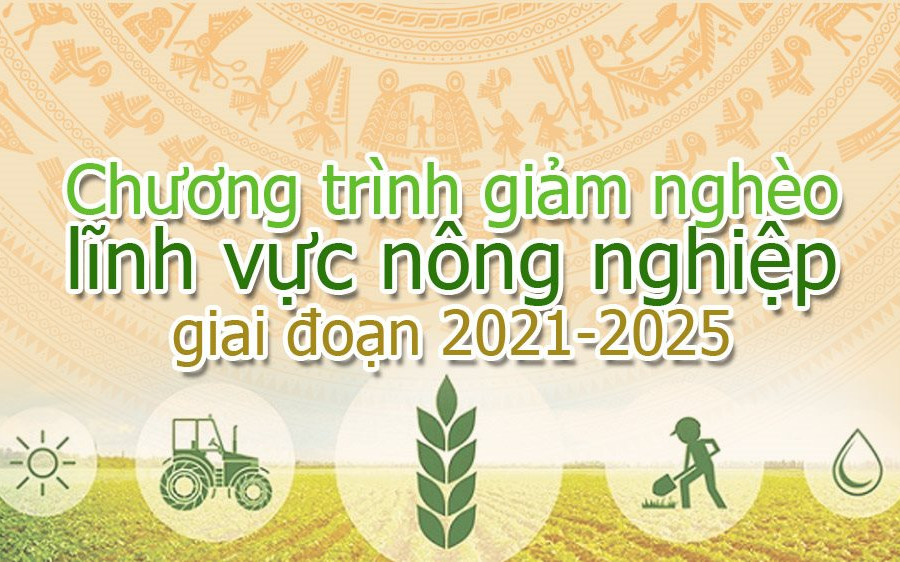 Infographic: Hỗ trợ nông nghiệp trong Chương trình mục tiêu quốc gia giảm nghèo bền vững giai đoạn 2021-2025