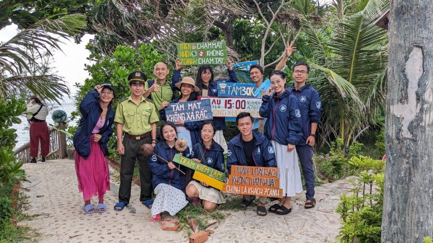 Vườn quốc gia Côn Đảo: Tổng kết Chương trình Tình nguyện viên bảo tồn rùa biển