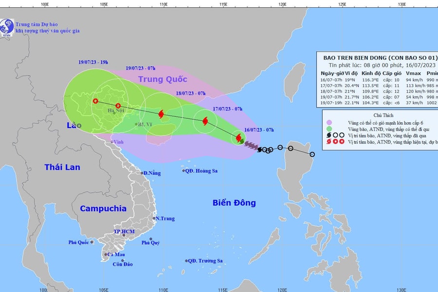 Chuyên gia KTTV cảnh báo: Bão số 1 có thể là cơn bão mạnh ảnh hưởng đến Bắc Bộ