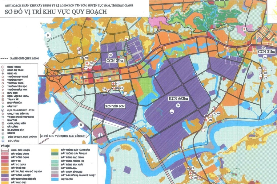 Bắc Giang: Quy hoạch 5 khu công nghiệp rộng hơn 1.100 ha