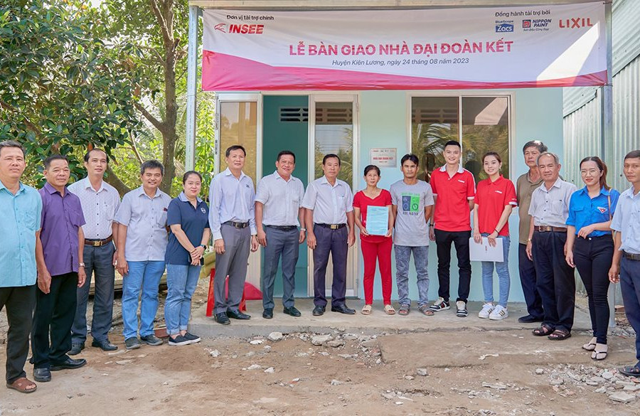 INSEE Việt Nam tặng Nhà Đại đoàn kết tại Kiên Lương (Kiên Giang)