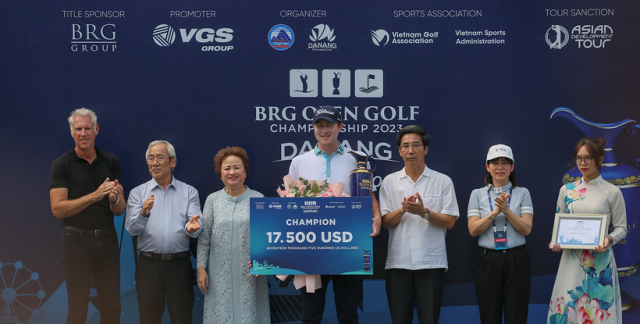 Aaron Wilkin đoạt chức vô địch BRG Open Golf Championship Danang 2023