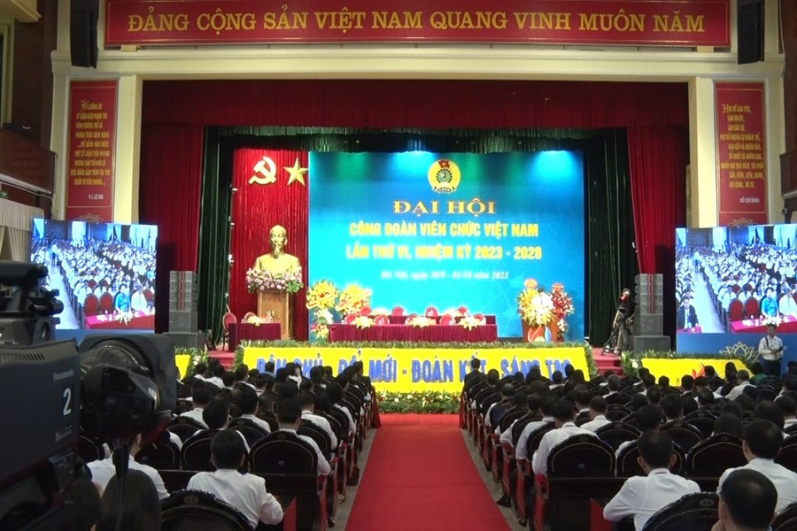 Khai mạc Đại hội công đoàn viên chức Việt Nam lần thứ VI