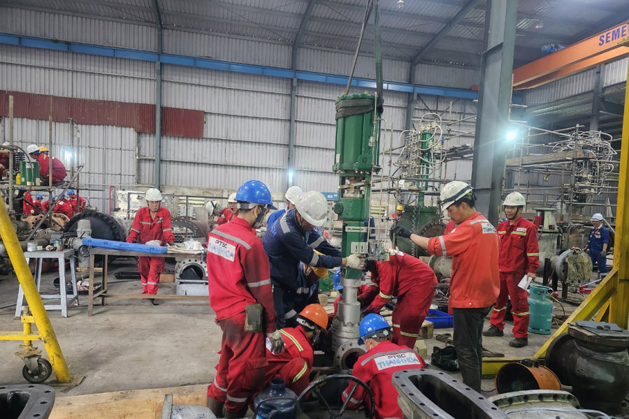 Bảo dưỡng tổng thể Nhà máy Lọc hóa dầu Nghi Sơn: PTSC Thanh Hóa vượt tiến độ gói Khu vực 4