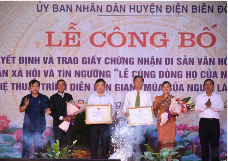 Điện Biên: Hai di sản được trao bằng Di sản văn hóa phi vật thể quốc gia