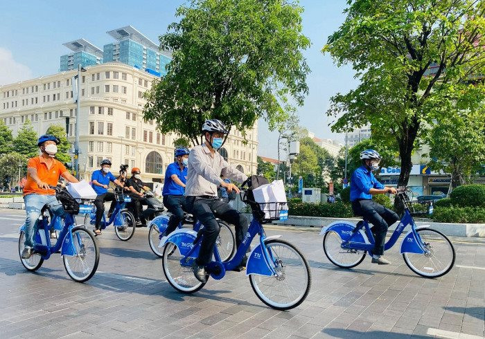 Người Hà Nội thích thú với xe đạp “khoẻ người, bảo vệ môi trường”