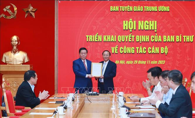 Đại tá Phạm Ngọc Phương giữ chức Trợ lý Bí thư Trung ương Đảng, Trưởng Ban Tuyên giáo Trung ương