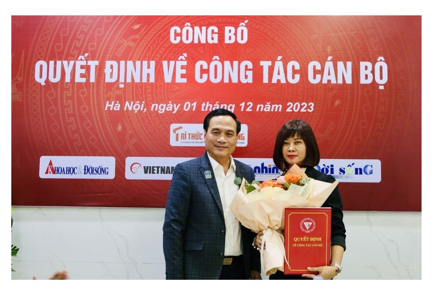 Bà Nguyễn Thị Mai Hương giữ chức Tổng biên tập Báo Tri thức và Cuộc sống