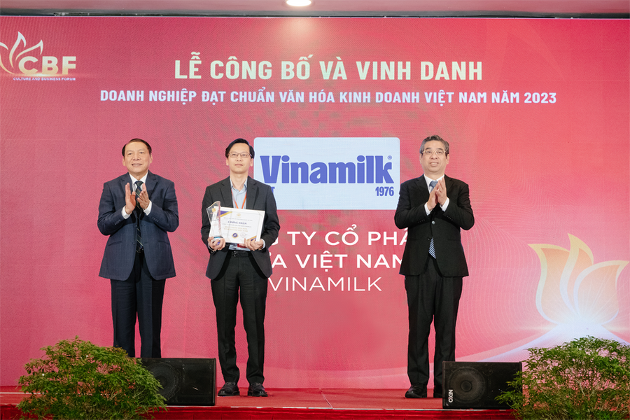 Phát triển bền vững, gắn liền với trách nhiệm xã hội giúp Vinamilk được vinh danh văn hoá kinh doanh Việt Nam