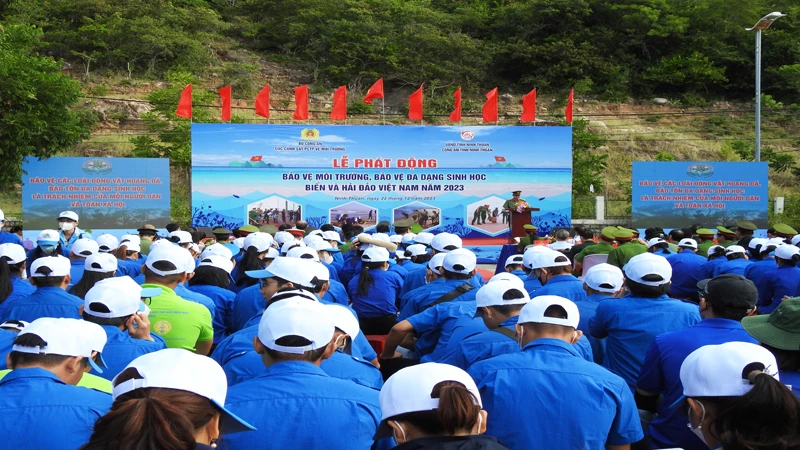 Lễ phát động bảo vệ môi trường, bảo vệ đa dạng sinh học biển và hải đảo Việt Nam năm 2023 tại Ninh Thuận