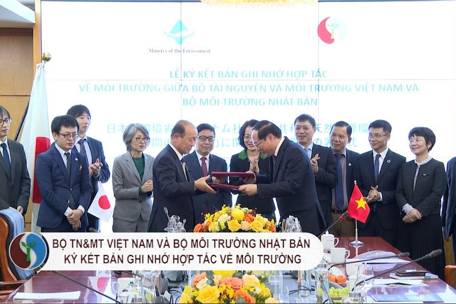 Bộ TN&MT Việt Nam và Bộ Môi trường Nhật Bản ký kết Bản ghi nhớ hợp tác về môi trường