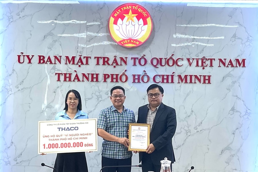 THACO trao gần 25 tỷ đồng cho Quỹ “Vì người nghèo” năm 2024