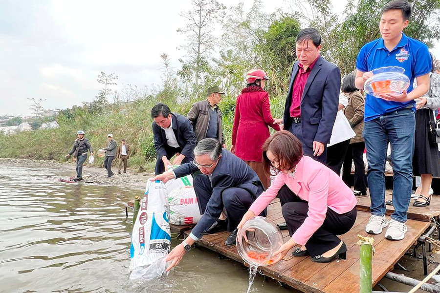 Lào Cai tổ chức ngày hội “Bảo vệ môi trường thả giống phóng sinh”
