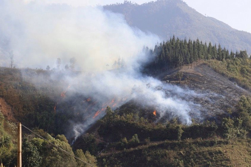 Điện Biên: Cảnh báo cháy rừng cấp 5