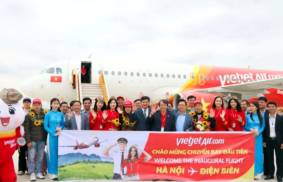Điện Biên: Vietjet khai trương đường bay “Hà Nội - Điện Biên”