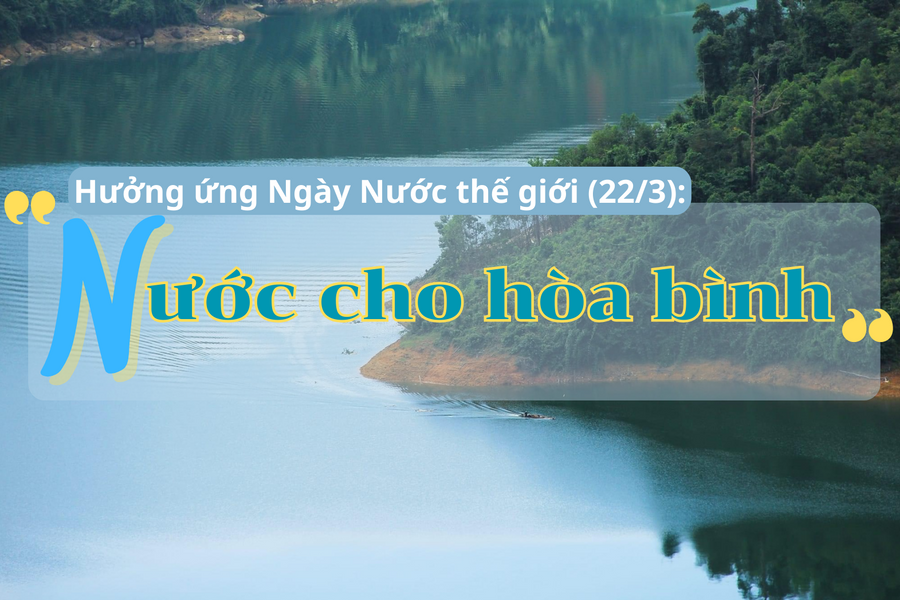 Hưởng ứng Ngày nước thế giới (22/3): "Nước cho hòa bình"