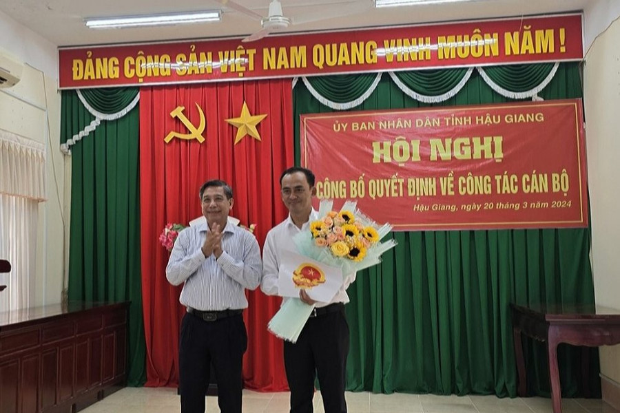 Ông Nguyễn Hoàng Anh làm Giám đốc Sở TN&MT Hậu Giang