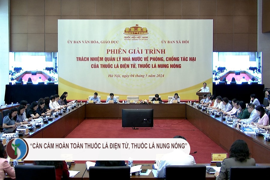 “Cần cấm hoàn toàn thuốc lá điện tử, thuốc lá nung nóng”