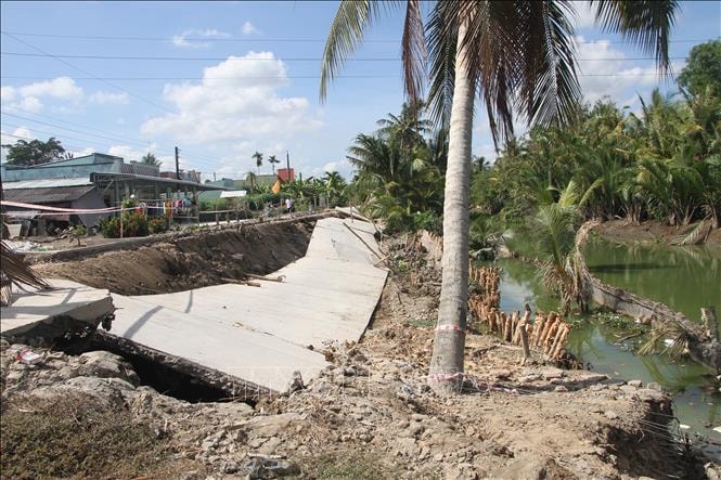 Thị xã Giá Rai - Bạc Liêu: Người dân bất an vì sạt lở bờ sông