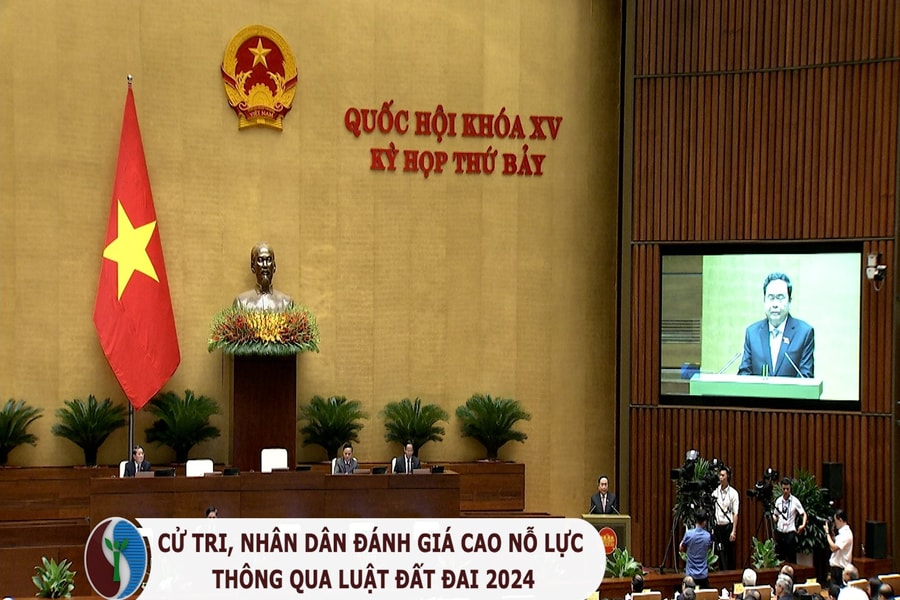 Cử tri và Nhân dân đánh giá cao nỗ lực thông qua luật Đất đai 2024