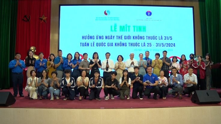 Bộ TN&MT tổ chức lễ Mitinh hưởng ứng ngày Thế giới không hút thuốc lá 31/05