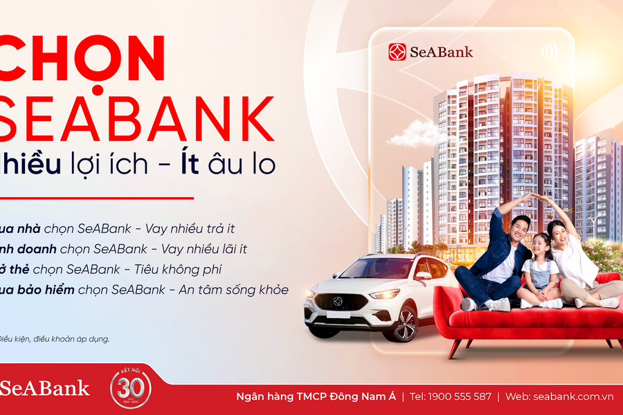 Hè tưng bừng, chọn SeABank - Nhiều lợi ích - Ít âu lo