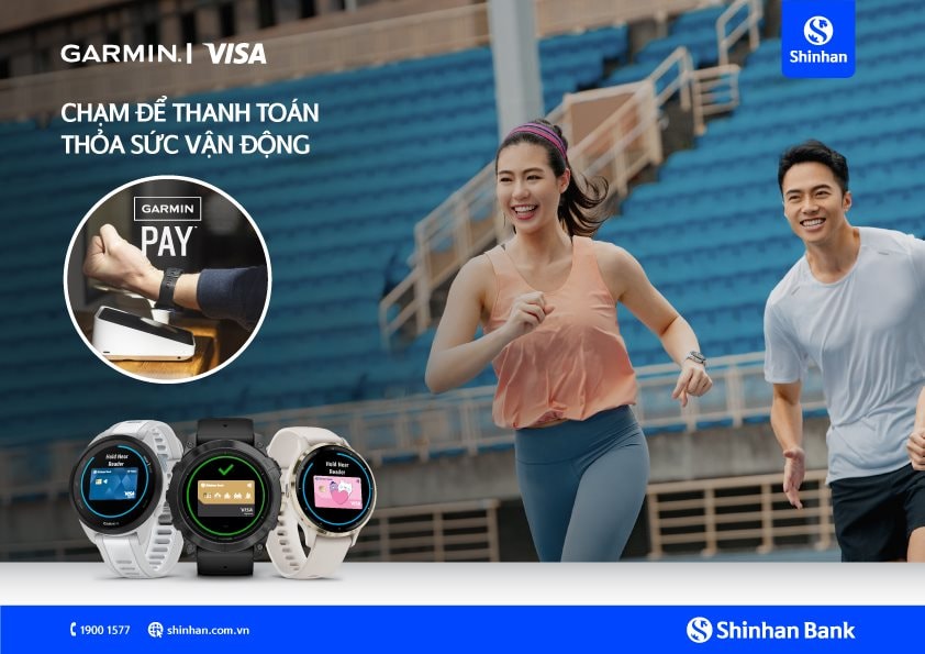 Ngân hàng Shinhan Việt Nam ra mắt giải pháp thanh toán Garmin Pay